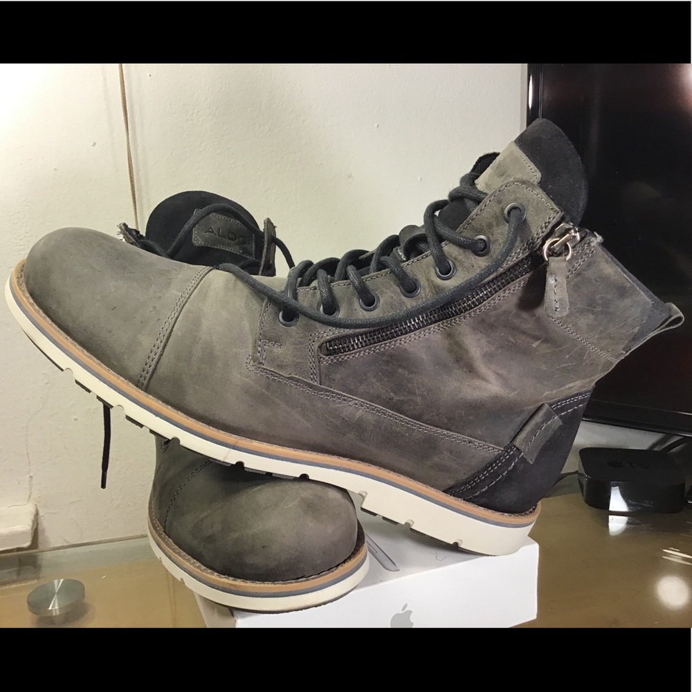 Aldo - Men's Casual Boot - Gray, Size 11. - Picture 2 of 14